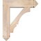 Ekena Millwork Balboa Arts and Crafts Smooth Bracket w/ Offset Brace, Douglas Fir, 7 1/2"W x 28"D x 32"H BKT0806X28X32BOA03SDF - alternate 3